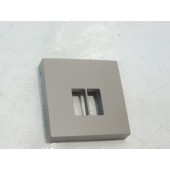 Set de finition enjoliveur gris pour prise haut parleur (HP) simple NIKO 104-69801