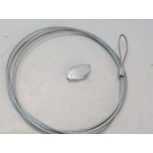 Câble de suspension extrémité avec boucle T3 longueur 3000mm (HF33FR) pour fixation chemin de câble MAVIL MV64198