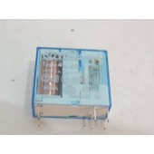 Relais circuit imprimé contact 2NO 8A tension 48Vdc contacts or pas 5mm FINDER 405290485300