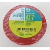 Ruban PVC vinyle isolant électrique rouge AT0007 Largeur 15mm rouleau de 10m ADVANCE TAPES 173815