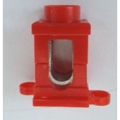 Borne de fixation à pattes rouge pour cable 25mm² 63A polycarbonate polyamide (à l'unité) serrage vis SIB ADR B0404402