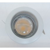 Plafonnier downlight LED 32W bord blanc Ø 85mm fixe blanc chaud 3000K 1380lm 750mA (driver non incl) IP20/44 TARGETTI 1T2792