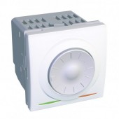 Thermostat 8A NO+NF blanc polaire 230V encastré sans support ni plaque format 45x45mm clipsable Altira SCHNEIDER ALB44120