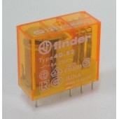 Relais circuit imprimé 2RT 8A 120V AC AgNi + Au FINDER 405281250000PAC
