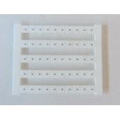 Repérage de blocs de jonction Pas 5mm Caractères imprimés Symboles horizontal blanc (boite de 50) WEIDMULLER 0576261199