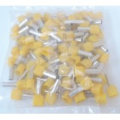 Embout de cablage isolé jaunes pour 2 fils 6mm² max (sachet de 100) PLIO 2x6 SES STERLING 06490270000