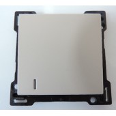 Enjoliveur de finition gris avec voyant pour interrupteur ou bouton-poussoir simple NIKO 102-60005