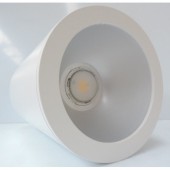 Plafonnier Applique Tube blanc LED 25W 4000K 3755lm Ø 180mm L: 250mm IP20 TARGETTI 1T3177