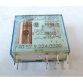Relais circuit imprimé 2RT 8A 24V DC AgNi FINDER 405290240000