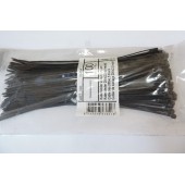 Colliers de serrage 200x2.5mm noirs (Sachet de 100) pour fixation cable et tube KABEL 05454