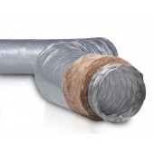 Gaine de Ventilation Ø 125mm PVC souple isolée 25mm (longueur 10 mètres) NATHER 552060